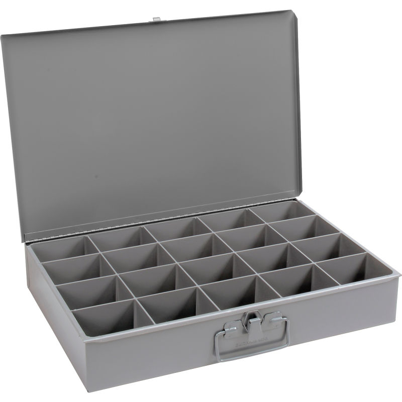 Durham 113-95-IND Gray Cold Rolled Steel Individual Large Scoop Box 18" Width x 