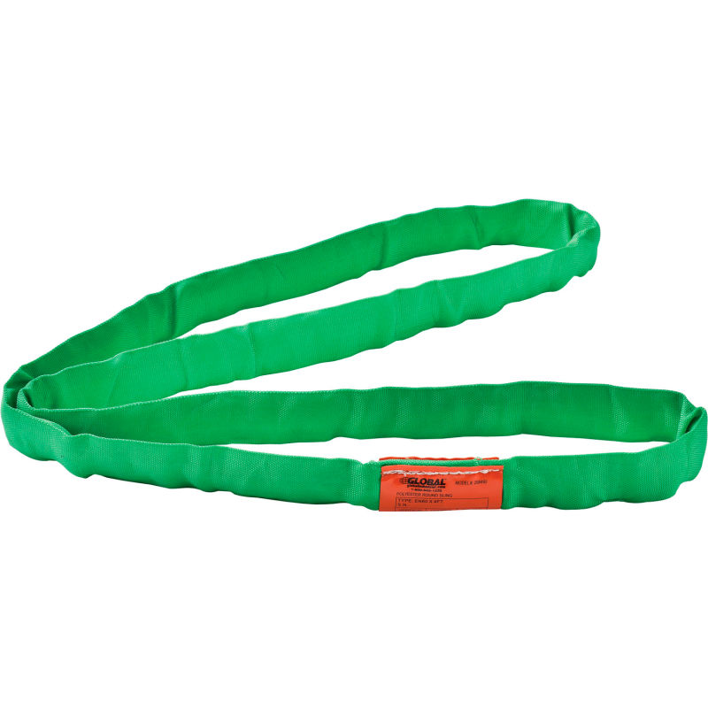 ENDLESS LOOP GREEN ROUND SLING CRANE 4 10 FT RECOVERY QTY STRAP