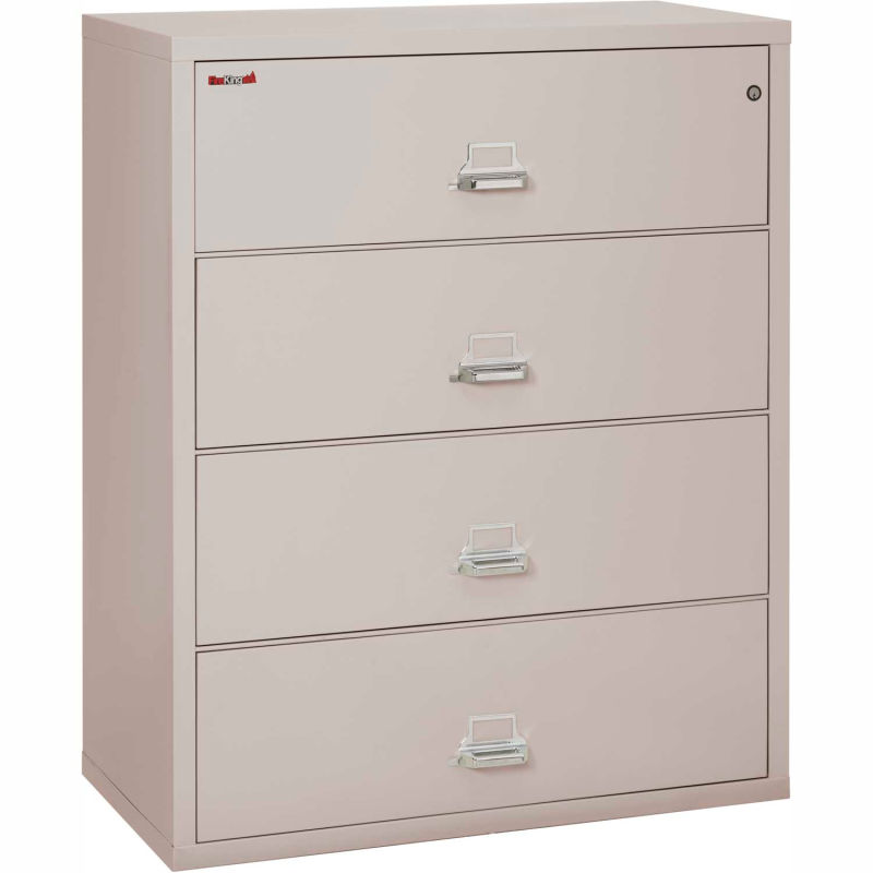 Fireking Fireproof 4 Drawer Lateral File Cabinet Letter Legal Size 44 1 2 W X 22 D 53 H Lt Gray 240132lg Globalindustrial Com 4 Drawer Lateral File Cabinet Letter, File Cabinet Lateral 4 Drawer