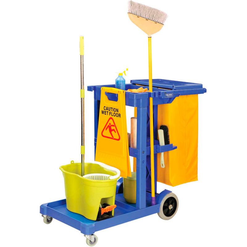 Janitor Cart Blue 