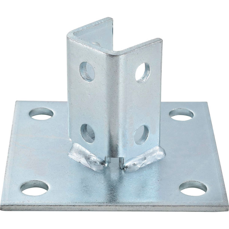 #4774S1 P2072ASQ SS Stainless Steel for 1-5/8" UniStrut Post Base Square Qty 1 