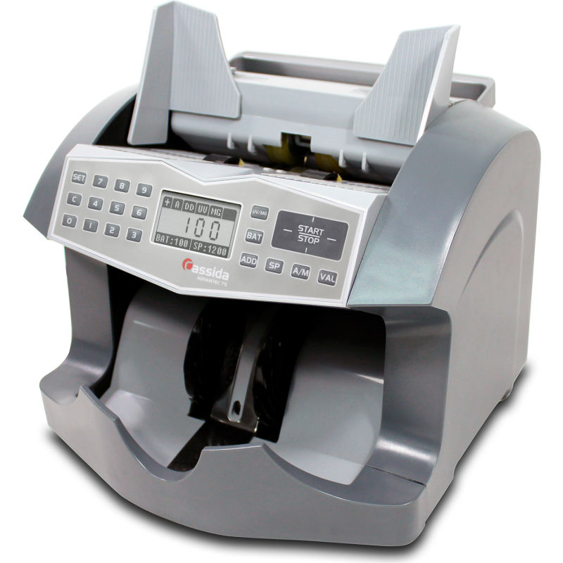 Cassida Selectable 4 Speed Heavy Duty Currency Counter with UV and MG ADVANTEC75UVMG
