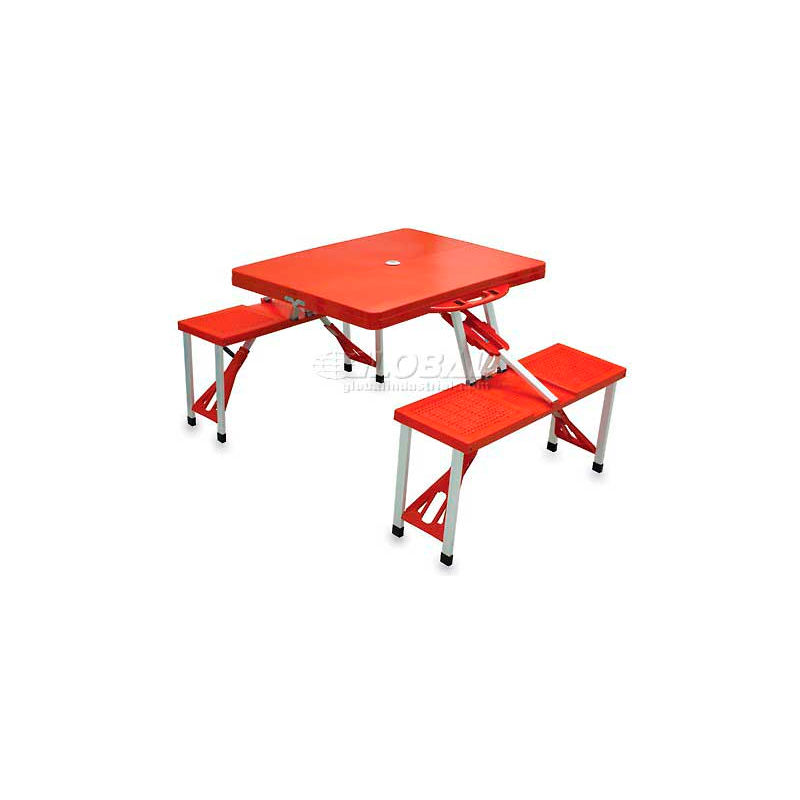 picnic table with folding seats