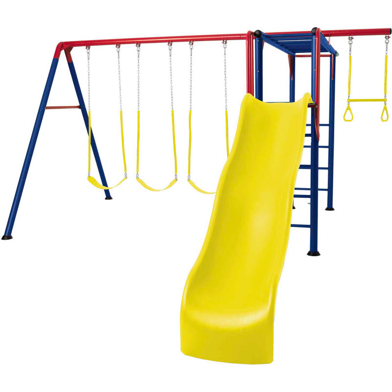 lifetime products monkey bar adventure metal playset with swings