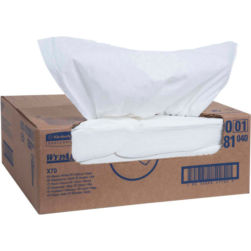 Kimberly-Clark Wypall X70 Cleaning Wipers300 Sheets/Case 14.8" x 16.6" 