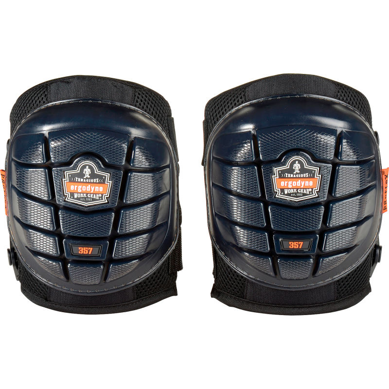 Ergodyne Proflex 357 Short Cap Lightweight Gel Knee Pads Black