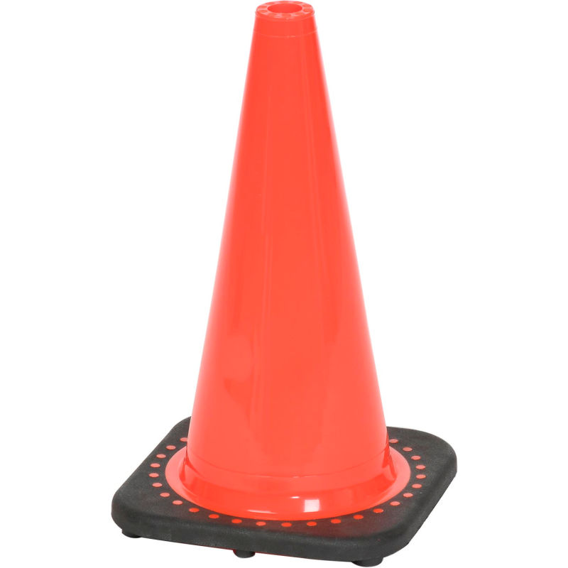 Details about   18" Traffic Cone Sturdy Body Black Base 10.8" x 10.8" 3.3 lbs 