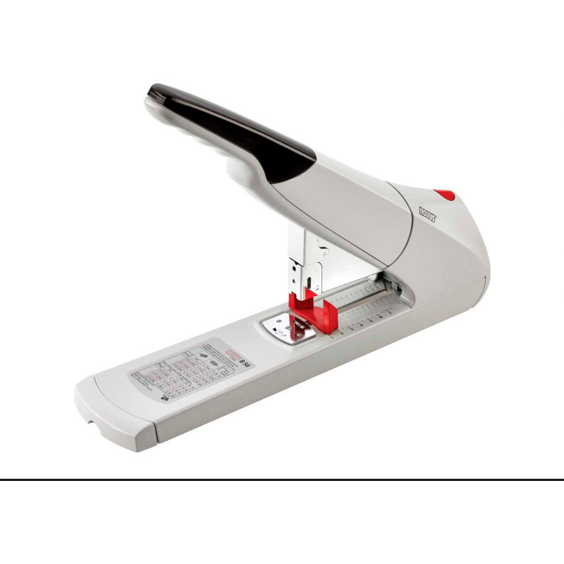 Gray Novus B4fc Compact Flat Clinch Stapler 020-1467 25 Yr Staple|Pin|Tack 50 Sheet Capacity German Engineered Steel Drive Warranty