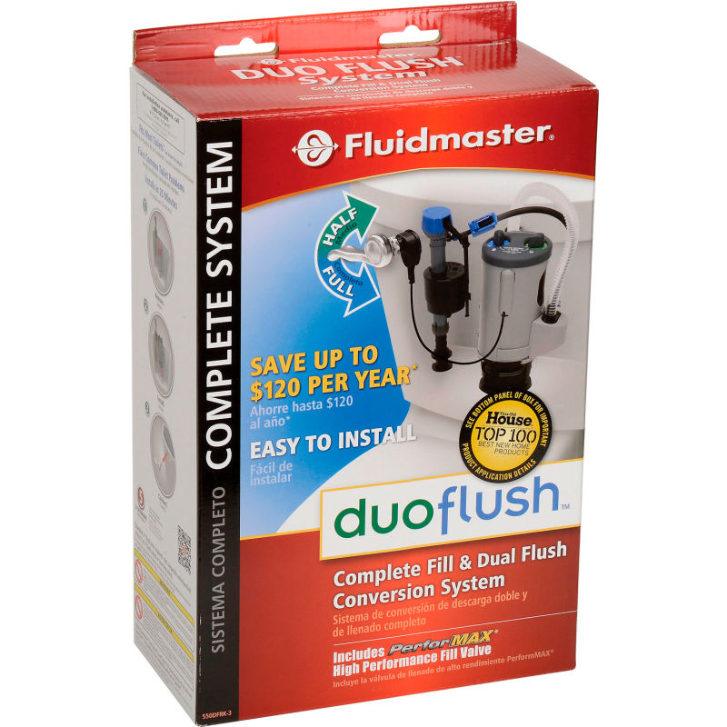 Fluidmaster 550dfrk-3 Duo Flush Complete System for sale online