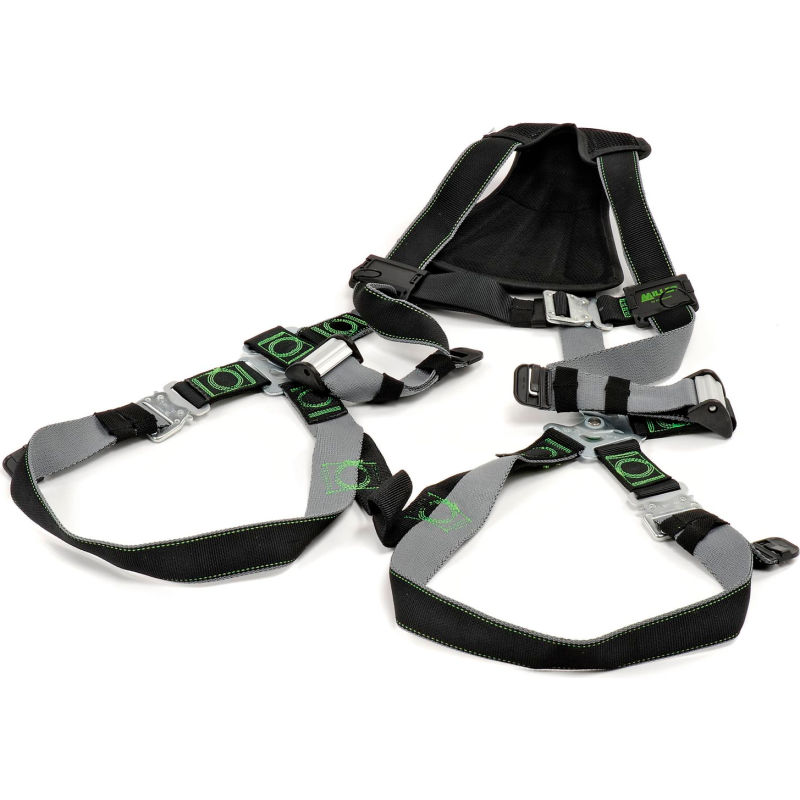 Small/Medium Front D-Ring Black Miller RKNFD-QC/S/MBK Revolution Harness with Kevlar-Nomex Webbing and Quick-Connect Leg Buckles 