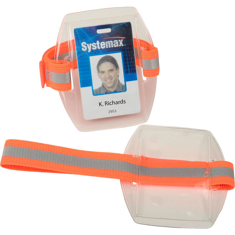 High Visibility Security Armband Card Set ID Badge Card Set Elastic Band High LZ 