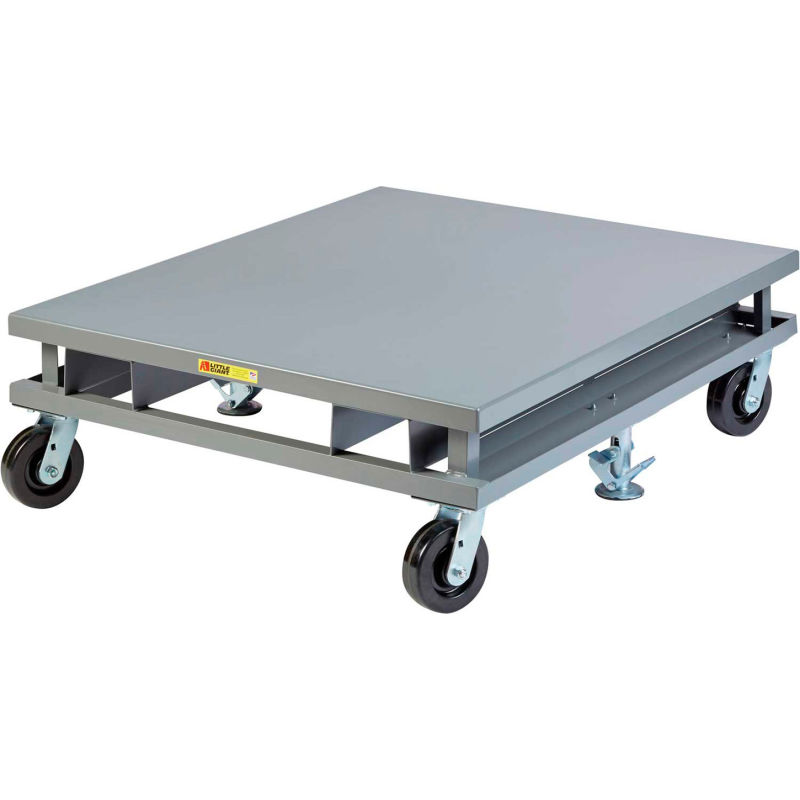 Little Giant Solid Deck Pallet Dolly With Fork Pockets Pds 48 6phfp 3600 Lb Cap 48 X 48 B Globalindustrial Com