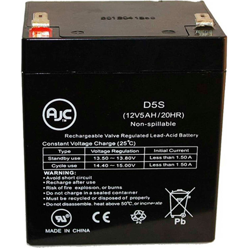 Ultratech UT-1240 12V 5Ah Replacement Battery with F1 Terminals