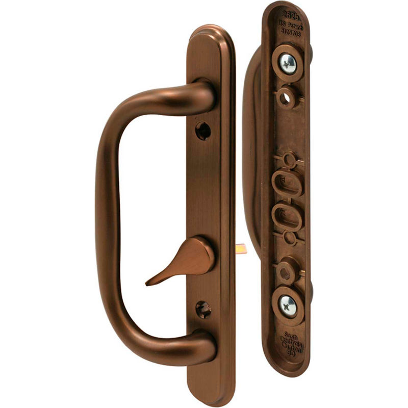 Prime Line C 1285 Sliding Door Handle Set Oiled Bronze B2234170 Globalindustrial Com Prime Line C 1285 Sliding Door Handle, Bronze Sliding Door Hardware