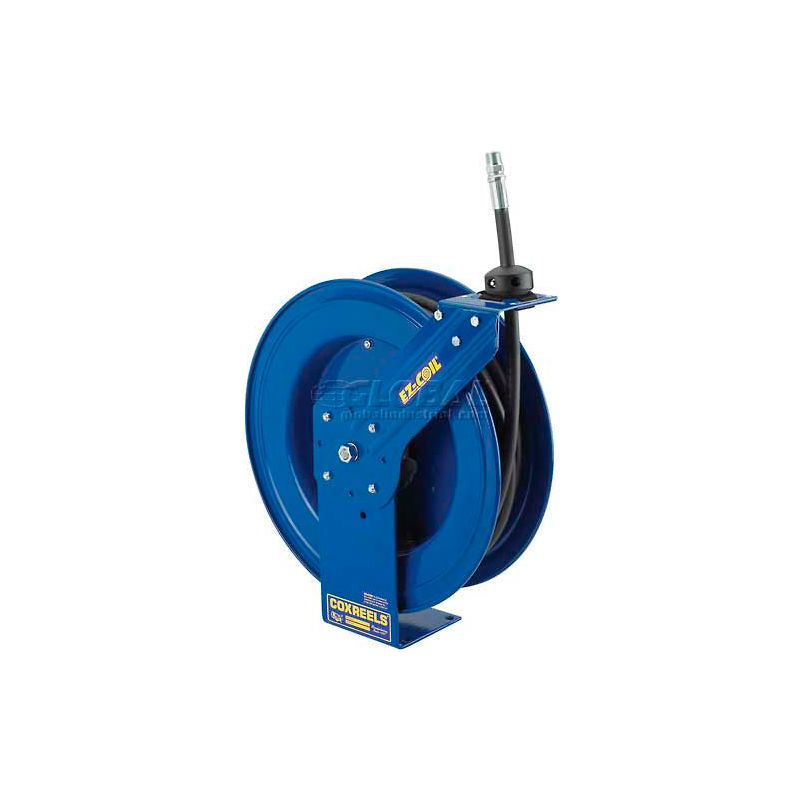 less hose Coxreels EZ-SHL-375 Safety Series Spring Rewind Hose Reel for air//water//oil: 3//8 I.D. 75 hose capacity 300 PSI