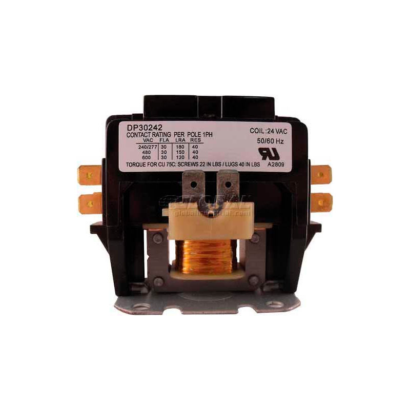 SUPCO Contactor 2 Pole 120 Volt Coil 30 Amp Contacts DP301202 for sale online 
