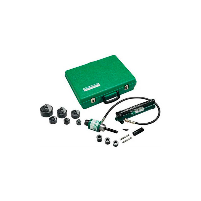 Greenlee 7306SB 1/2" 2" Slug-Buster Ram and Hand Pump Hydraulic Driver Kit 