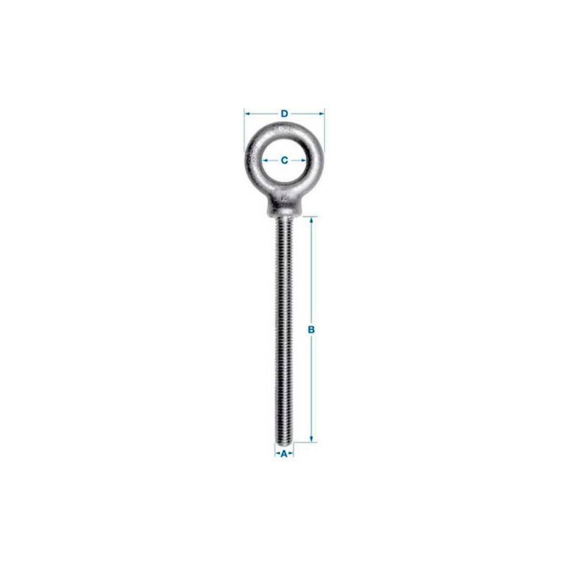 Ken Forging K2021-2-SS Shoulder Pattern Eyebolts 1/4-20 x 2 Ken Forging K2021-2-SS Shoulder Pattern Eyebolts 1/4-20 x 2
