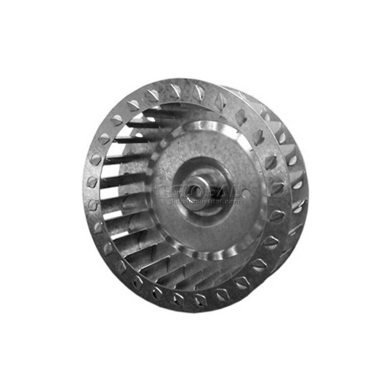 1/2 Bore 2-1/16W 3450 RPM 4-3/4 Dia CCW Galvanized Single Inlet Blower Wheel 1/2 Bore 2-1/16W 3450 RPM 4-3/4 Dia CCW Galvanized Single Inlet Blower Wheel