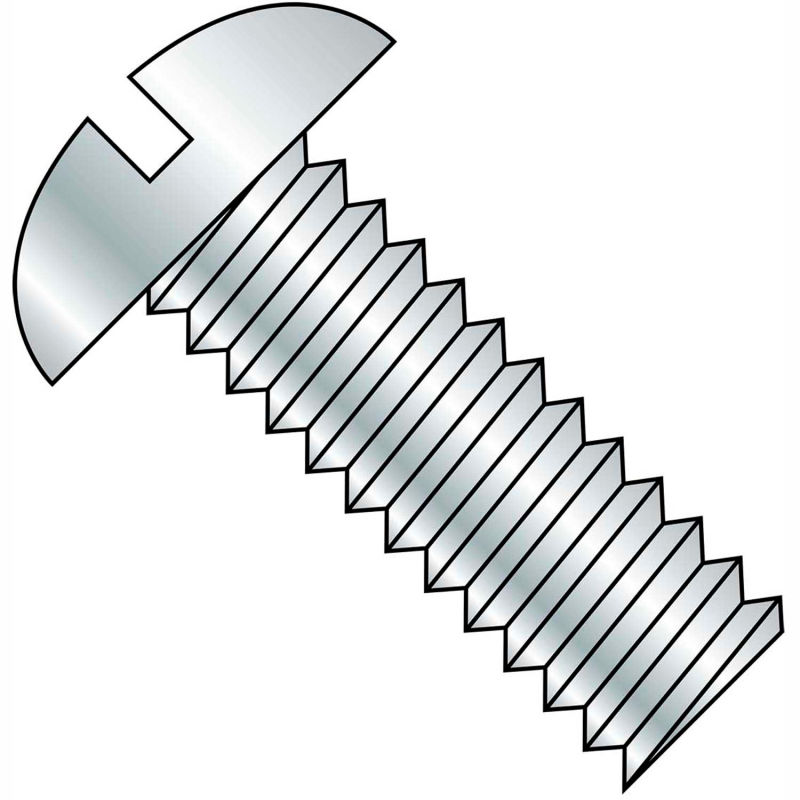 8-32 x 1/2" Slotted Round Head Machine Screws Stainless Steel 18-8 Qty 100 