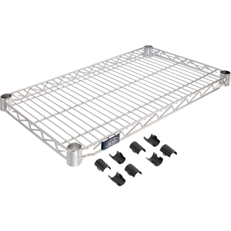 Nexel Wire Shelf 14W x 30L Chrome Finish Nexel Wire Shelf 14W x 30L Chrome Finish