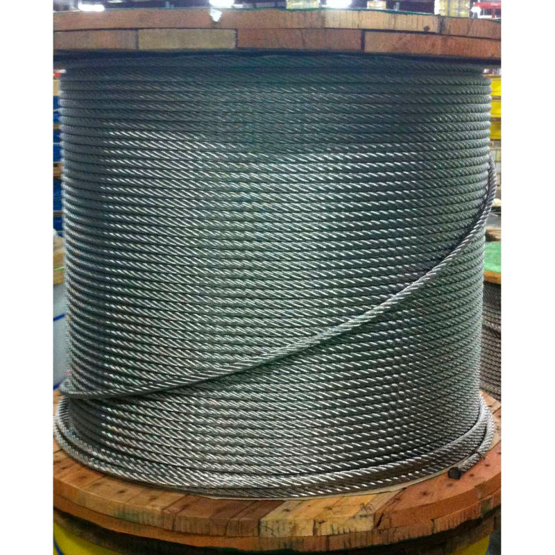 250 ft T-304 Grade 7 x 7 Stainless Steel Cable Wire Rope 1/16" 