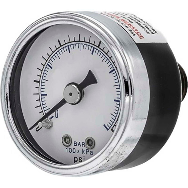 Qty 5 Air Pressure Gauge 1.5" Center Back Mount 1/8" NPT 1-1/2" Dial 0-160 PSI 