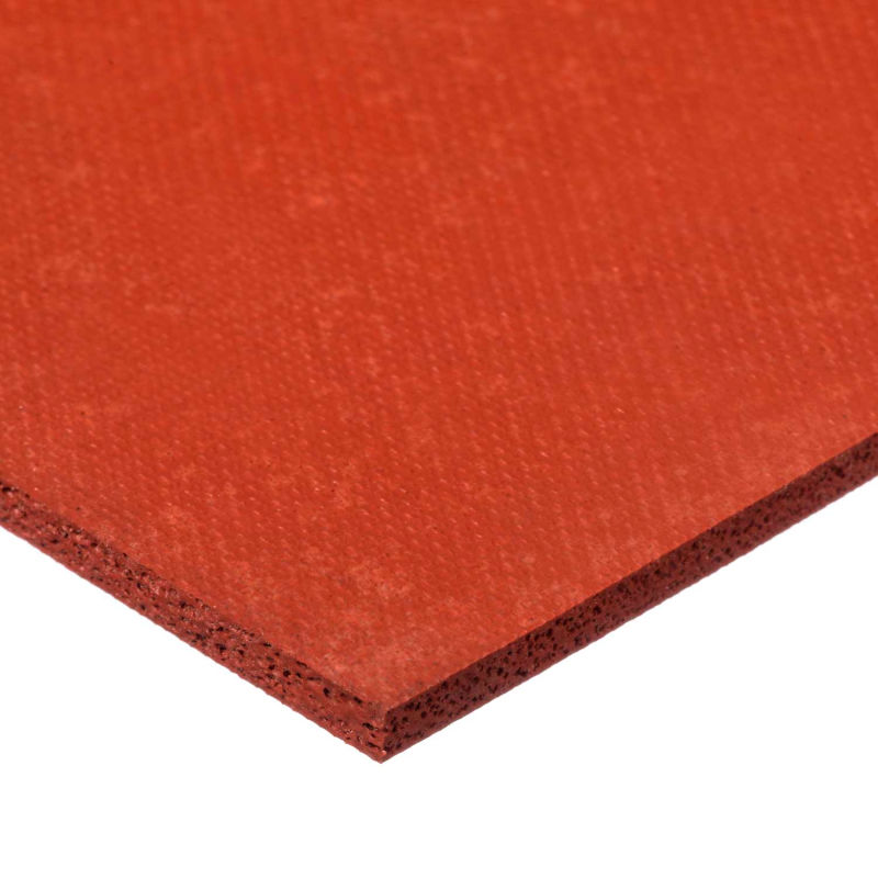 1/16 Thick 36 W X 36 L Water-Resistant Closed Cell Foam Sheet Orange Silicone 