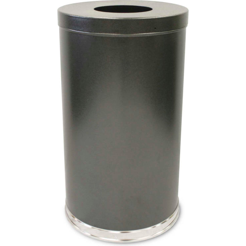 Witt Steel Round Trash Can 35 Gallon, Round Trash Can
