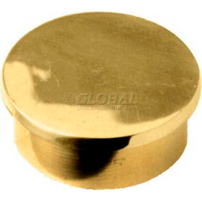 Lavi Industries, End Cap, Flush, for 2" Tubing, Satin Stainless Steel