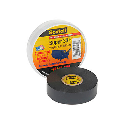 3m™ Scotch® Super 33+™ Vinyl Electrical Tape, 3/4" X 66', Black