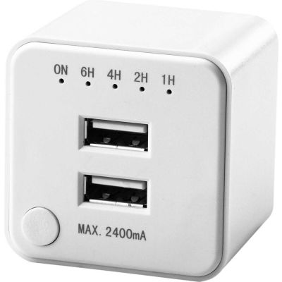 Link2Home EM-1605 Dual USB Port Wall Charger with Timer
