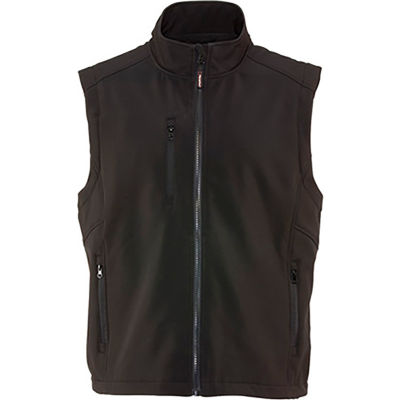RefrigiWear Softshell Vest, Black, 20°F Comfort Rating, S
