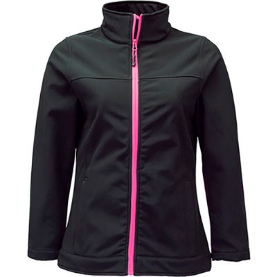 RefrigiWear Women's Softshell Jacket, Black, 20°F Comfort Rating, 3XL