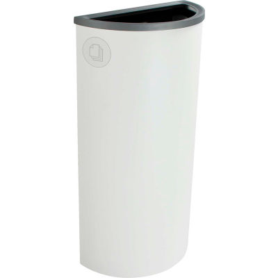 Busch Systems Spectrum Ellipse Slim - Paper, 8 Gallon - White - 101118