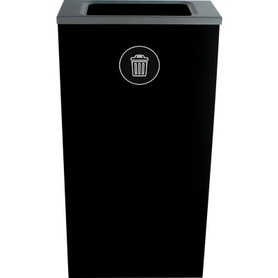 Busch Systems Spectrum Cube Slim - Waste, 10 Gallon - Black - 101158