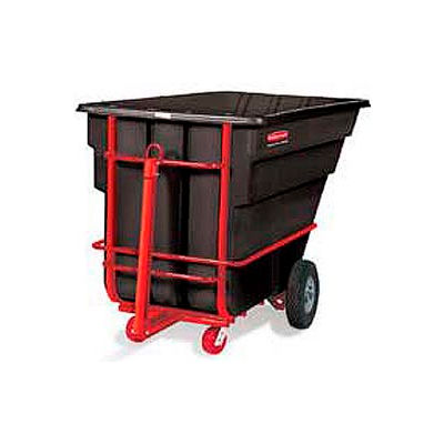 Rubbermaid® 1026-41 1-1/2 Cubic Yard Towable Plastic Tilt Truck
