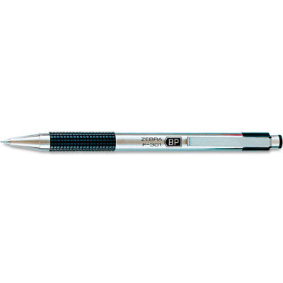 Zebra F-301 Ballpoint Retractable Pen, Black Ink, Medium