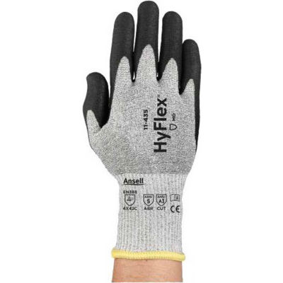 HyFlex® Polyurethane Coated Cut Resistant Gloves, Ansell 11-435, Size 10, 1 Pair - Pkg Qty 12