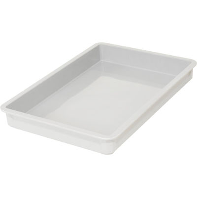 Molded Fiberglass Toteline Stacking Tote 880008 - 25-3/4"L x 17-3/4"W x 6"H, White