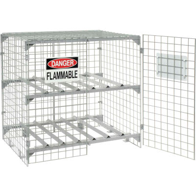 Global Industrial™ Horizontal 6 Cylinder Storage Cabinet, Manual Close