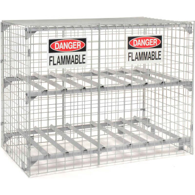 Global Industrial™ Horizontal 8 Cylinder Storage Cabinet, Manual Close