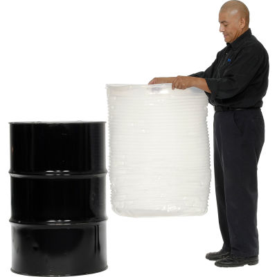 Protective Lining Corp. VL55 55 Gallon Drum Insert Pleated 15 Mil - Pkg Qty 20