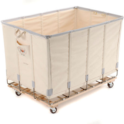 Dandux Canvas Basket Bulk Truck 40072012-3S 12 Bushel - White