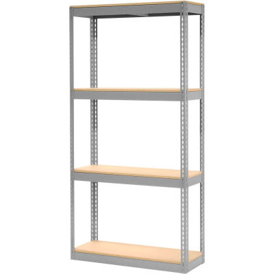 Global Industrial™ Record Storage Rack Without Boxes 42"W x 15"D x 84"H - Gray