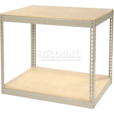 Record Storage Rack Without Boxes 42"W x 30"D x 36"H - Tan