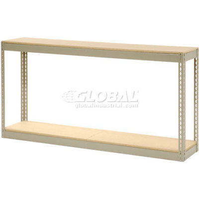 Record Storage Rack Without Boxes 72"W x 15"D x 36"H - Tan