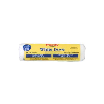 White Dove Smooth 3/8" Nap Woven Covers 9", 15/Pack - 144670092 - Pkg Qty 15