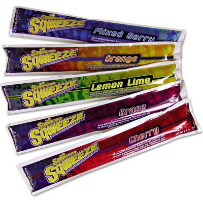 Sqwincher Sqweeze Electrolyte Freezer Pops - Assorted Flavors, 3 oz., 150/Case