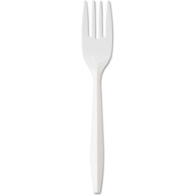 GEN GENPPFK, Fork, Plastic, White, 1000/Carton